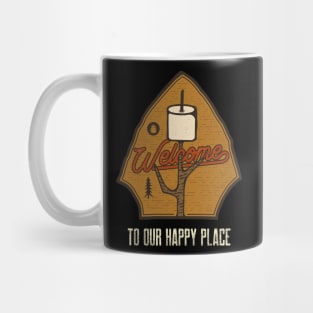 Welcome to our Happy Place Camping Mug